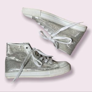 Gotta Flurt Sequin High Tops